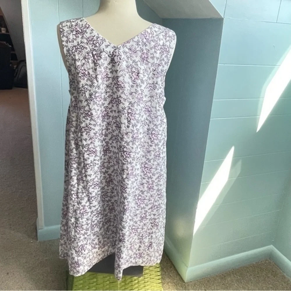 $15 SALE Loft NWT Petite Floral Flounce Dress Sleeveless Dress Pastel Spring - Picture 2 of 10